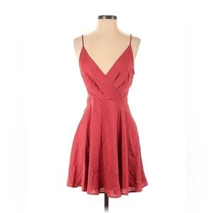 Elegant Red Sleeveless Dress